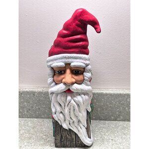 Fireplace Match Stick Holder Santa Claus Ceramic Hanger Sparkles Hat Holly Berry